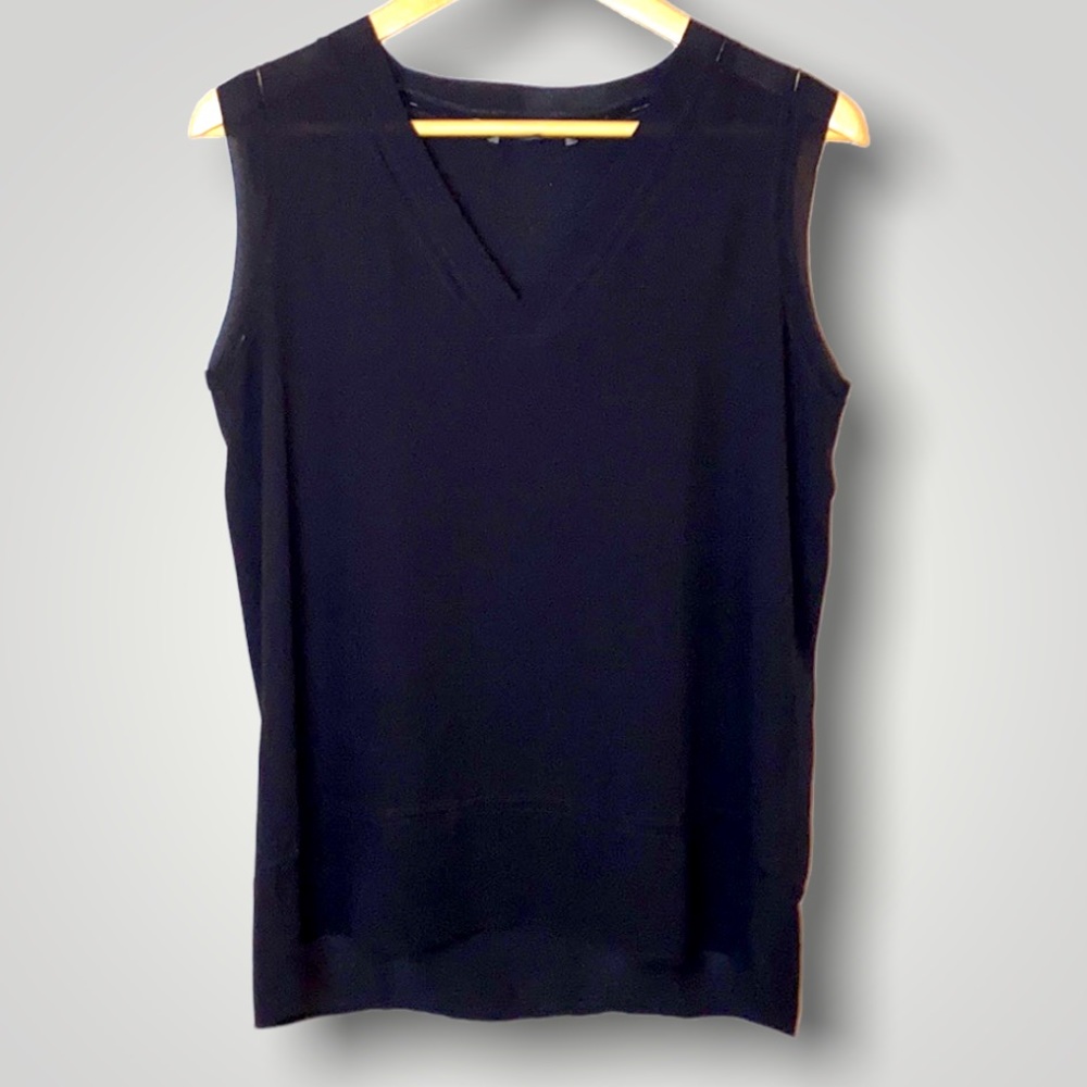 Banana Republic Sheer Black Top- Small